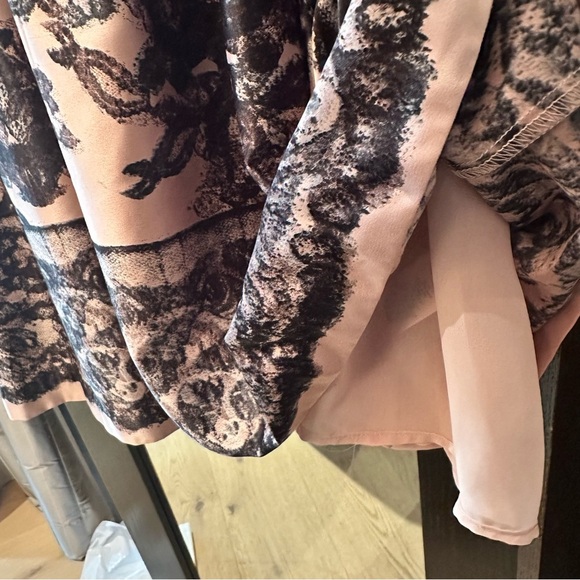 JOE FRESH Black & Pink Floral Dress Sleeveless, Pockets Roses, Wedding,  sz 8 - Picture 6 of 8